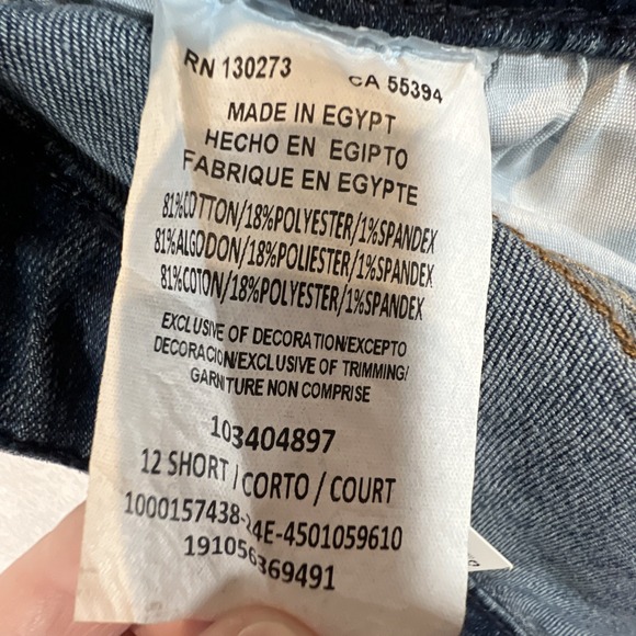 Lee Jeans Relaxed Fit Straight Leg NWT Womens Sz 12 Short Blue High Rise Ellis - Picture 3 of 12